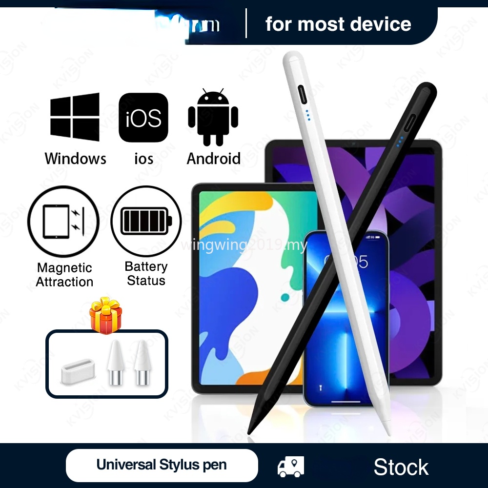 ปากกาสไตลัสดิจิทัล ชาร์จได้ สําหรับ Android iPad Pencil 5th Gen Xiaomi Pad 6 5 Pro 124 Pad Max 14.6 นิ้ว
