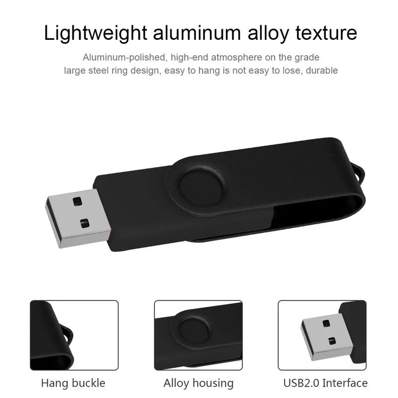ขายส่ง แฟลชไดรฟ์ USB หมุนได้ ไดรฟ์ปากกา 4GB 8GB 16GB 32GB 64GB แท่ง USB ความเร็วสูง 2. 0 แฟลชไดรฟ์ Pendrive โลโก้ที่กําหนดเอง thumbnail 5