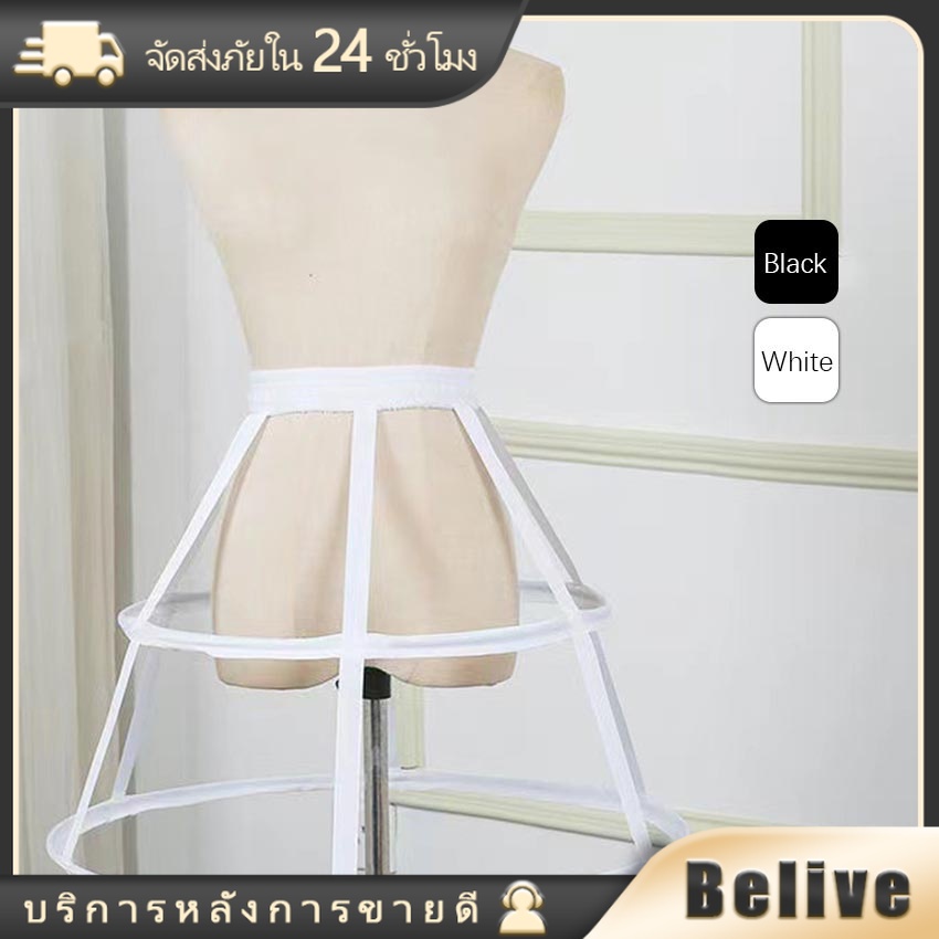 พร้อมส่งจากไทย กระโปรงสั้น 2ห่วง กว้าง55CM สไตล์วินเทจ สำหรับcosplay lolita
