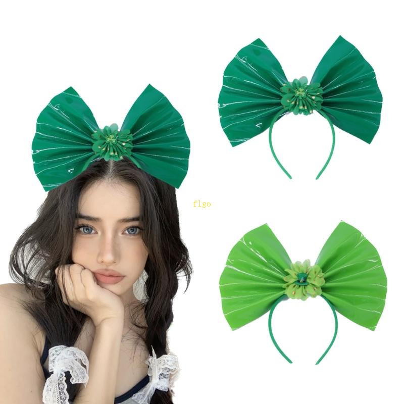 Flgo ที่คาดศีรษะ สีเขียว สําหรับผู้ใหญ่ งานรื่นเริง วันเซนต์แพทริก