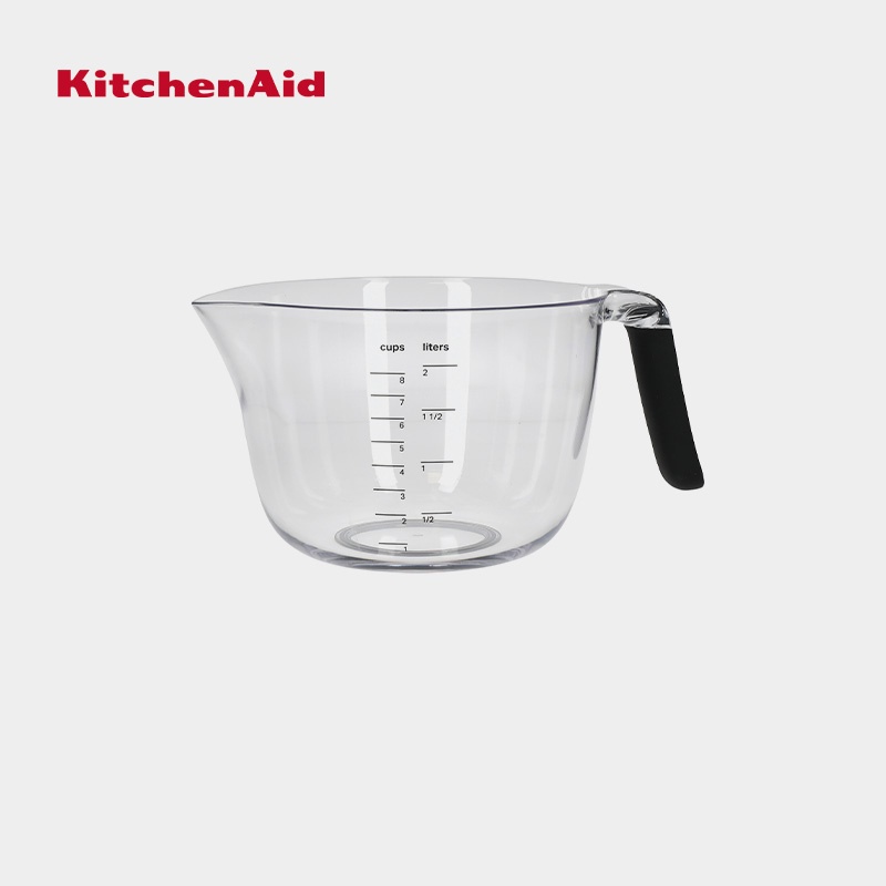KitchenAid Plastic Mixing And Measuring Bowl With Handle - Onyx Black ถ้วยตวงสำหรับผสม