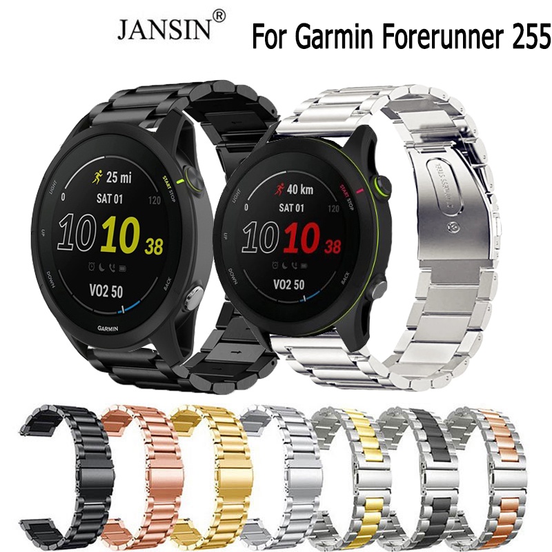 สายนาฬิกา Garmin Forerunner 255  สแตนเลส สำหรับ garmin forerunner255 สาย smart watch