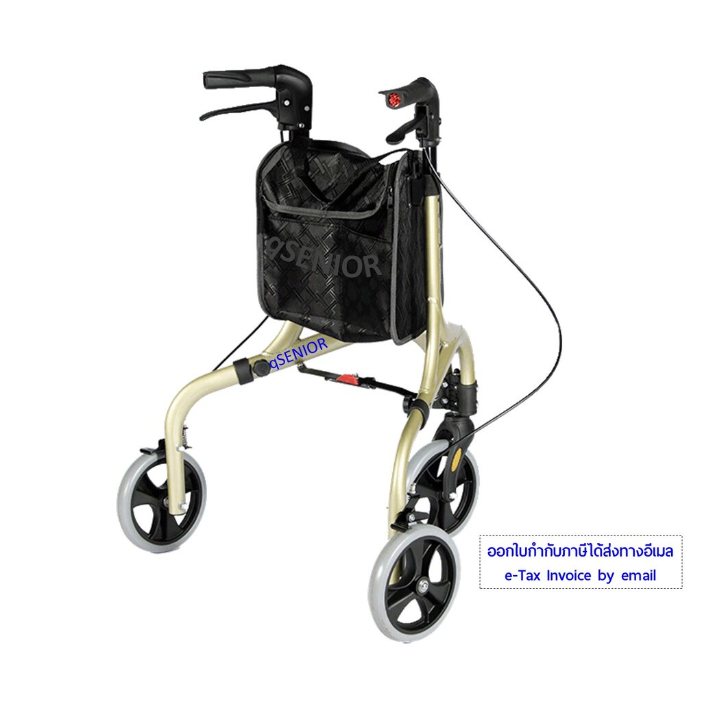 รถเข็นช่วยเดิน Rollator รุ่น TN01-3W qSENIOR รถเข็นหัดเดิน พยุงเดิน ผู้สูงอายุ ผู้ป่วย รถเข็นผู้ใหญ่