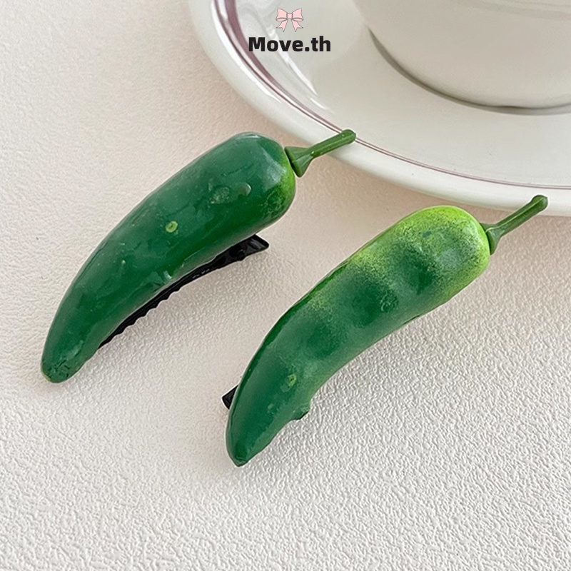 ในไทย✨คลิปหนีบผมพริกเลียนแบบสำหรับผู้หญิงตลกคลิปปากเป็ดพริกสำหรับสาว ๆ คลิปด้านข้างที่สร้างสรรค์-Move - รูปที่ 2