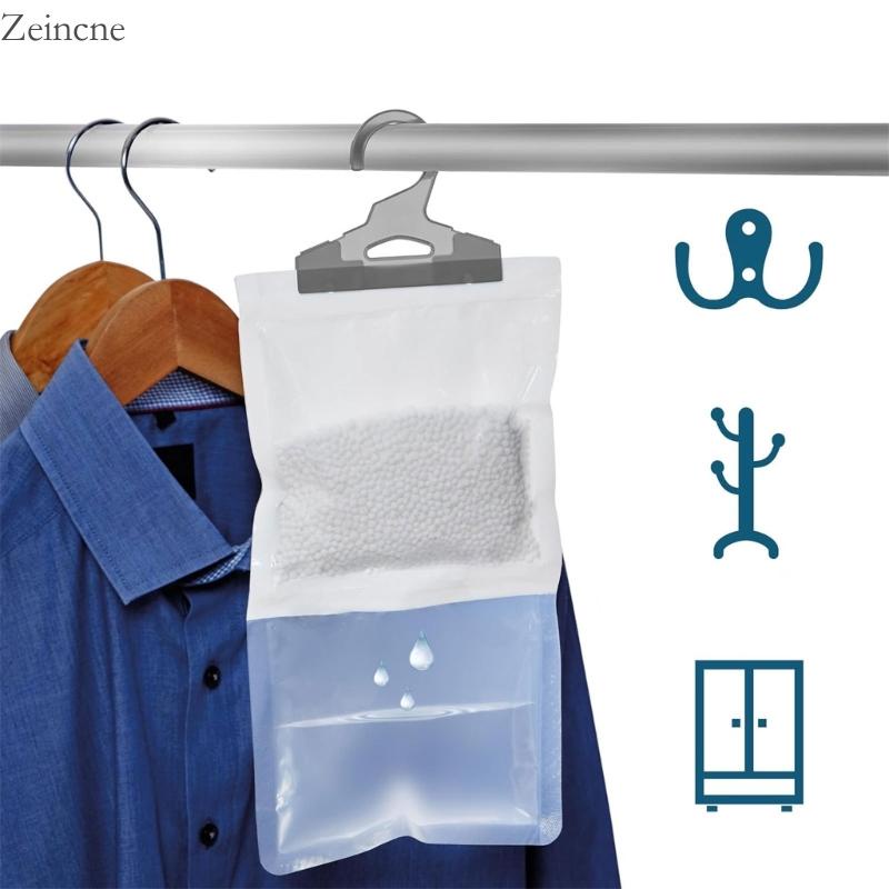 Zein 10 ชิ้น ตู้เสื้อผ้า เครื่องลดความชื้น ดูดซับความชื้น ปกป้องเสื้อผ้าจากความชื้น