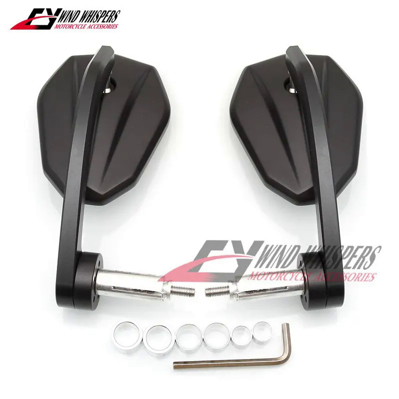 CNC รอบรถจักรยานยนต์กระจกมองหลัง Handle Bar End กระจกสําหรับ Harley SPORTSTER 883 1200 XL X48 Street