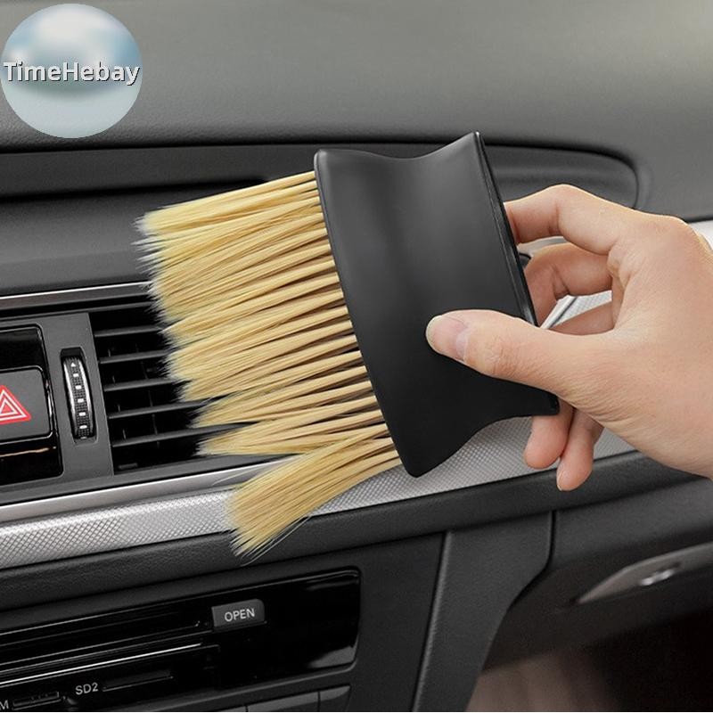 Timehebay Sweeping Dust Soft Brush เครื่องมือล้างรถ Artifact ภายในรถ Gap แปรงปัดฝุ่น Air Outlet แปรงทําความสะอาด EN