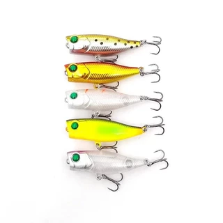 ใหม่ 1pcs 4 ซม.3.5g mini Popper Hard เหยื่อ Minnow ตกปลา Lure Crankbait Wobbler Tackle Isca Poper ลอยด้านบนน้ํา pike Lures