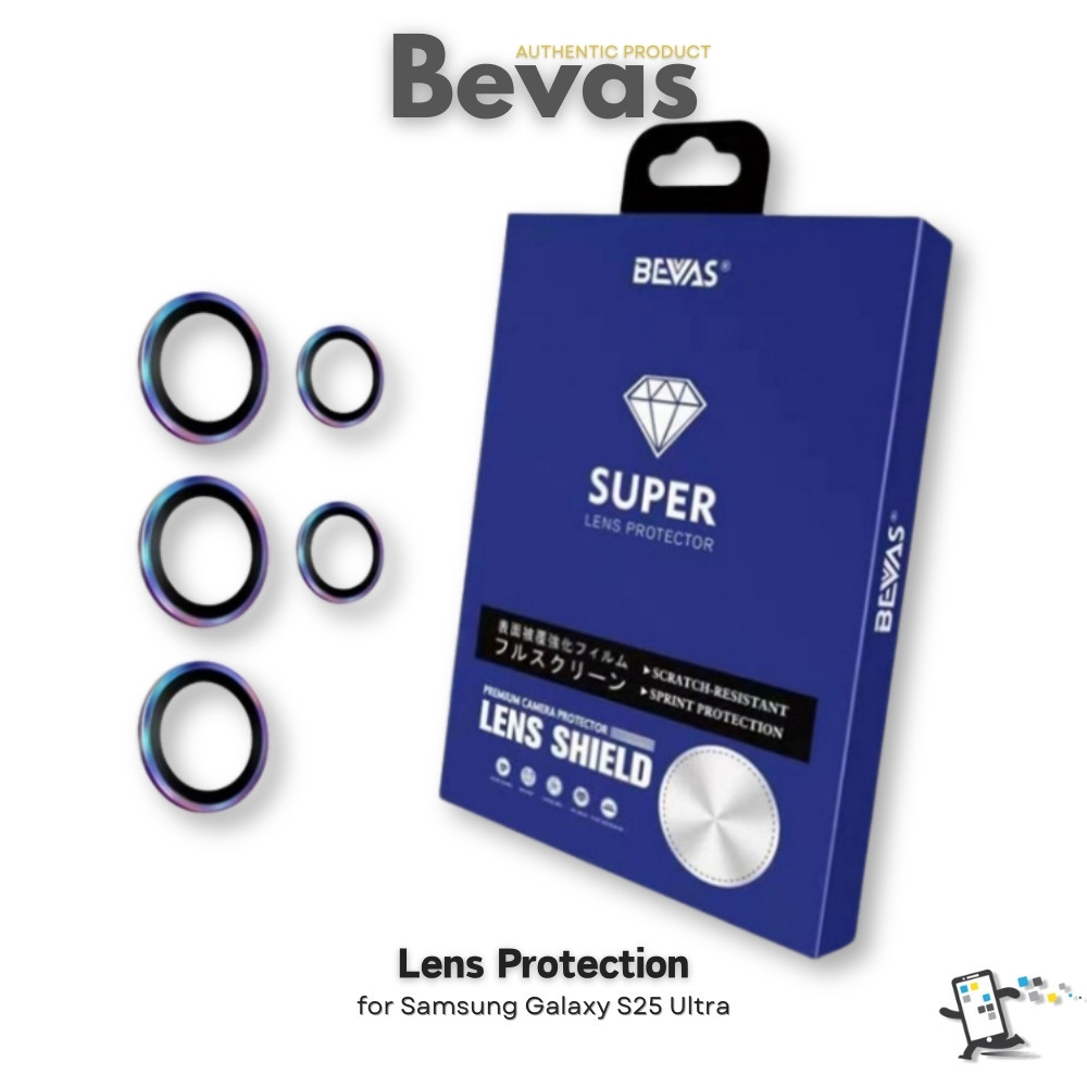 Bevas Lens Protection กระจกกันเลนส์กล้องสำหรับ Samsung Galaxy S25 Ultra