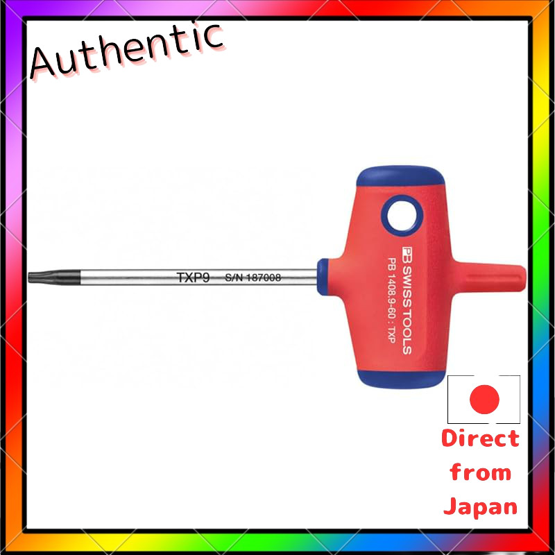 Pb Swiss Tools Cross Handle Torx Plus ไขควง Txp9 ขนาดเหมาะสําหรับ M2.5 สกรู 1408.9-60
