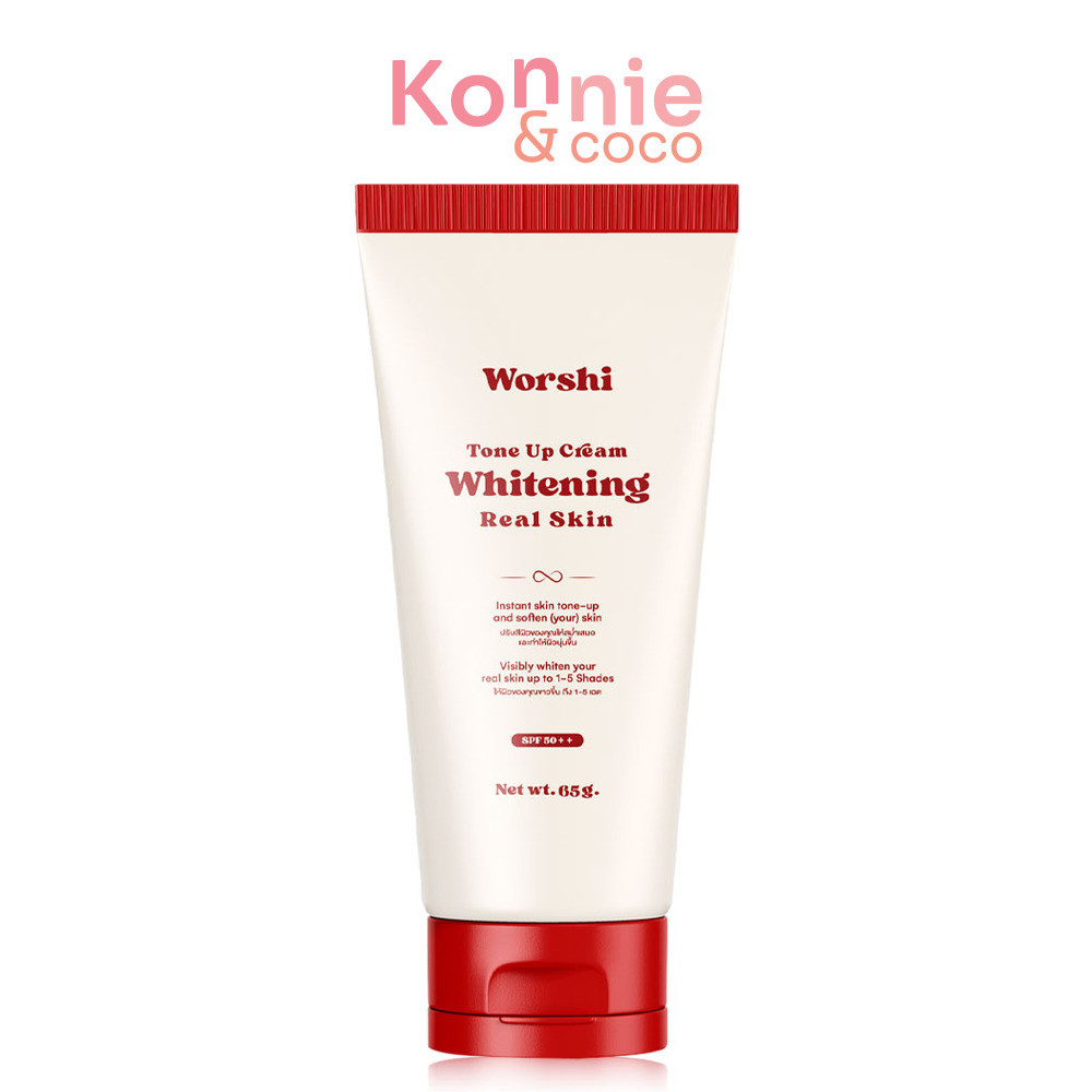 Worshi Tone UP Cream Whitening Real Skin SPF50 PA++ 65g วอชิ โทนอัพกันแดดผิวกาย สูตร Hybrid.