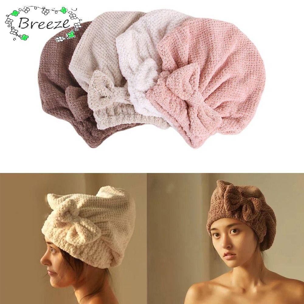 บรีซ หมวกผมแห้ง,สีทึบหนาผ้าขนหนูผมแห้ง,อุปกรณ์ห้องน้ําดูดซับห้องน้ําปะการังกํามะหยี่หัวผ้าพันคอผู้หญิง