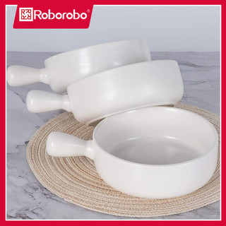 BUY 1 TAKE 1 Ceramic Round Handle Bowl Nordic Style Bowl with Handle Soup Bowl