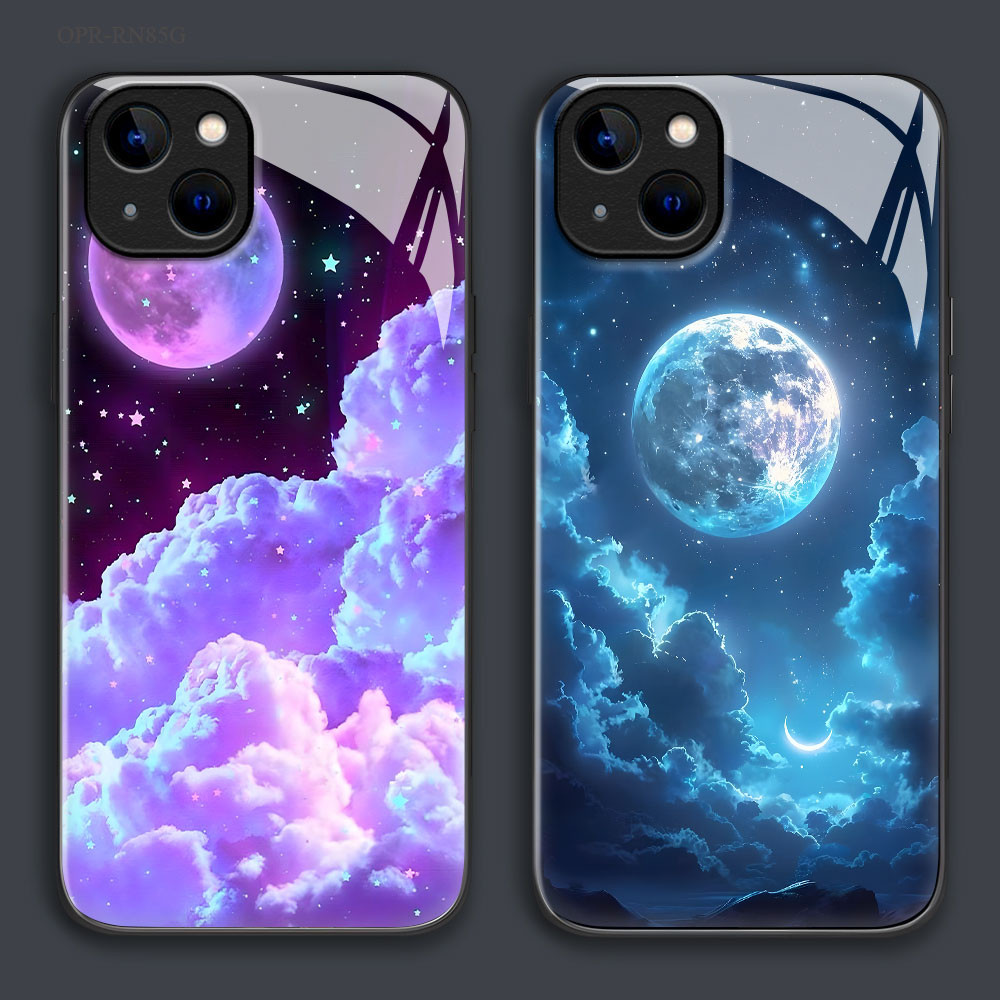 เคส For เคสแข็ง OPPO Reno 12 12F 11 11F 10 8 8T 8Z 7 7Z 6Z 6 5 4 2 4Z 2F F11 F9 F7 F5 Pro Youth 4G 5G ออปโป้ Glass BLK