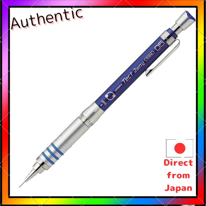 Zebra Tect Two-Way Mechanical Pencil 0.5mm Blue MA41-BL (Set of 2)