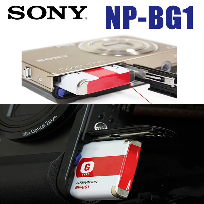 NP-BG1 แบตเตอรี่เดิมของกล้อง Sony H7 HX5C HX7/9/10 HX30 WX10 (H / W Series Universal)