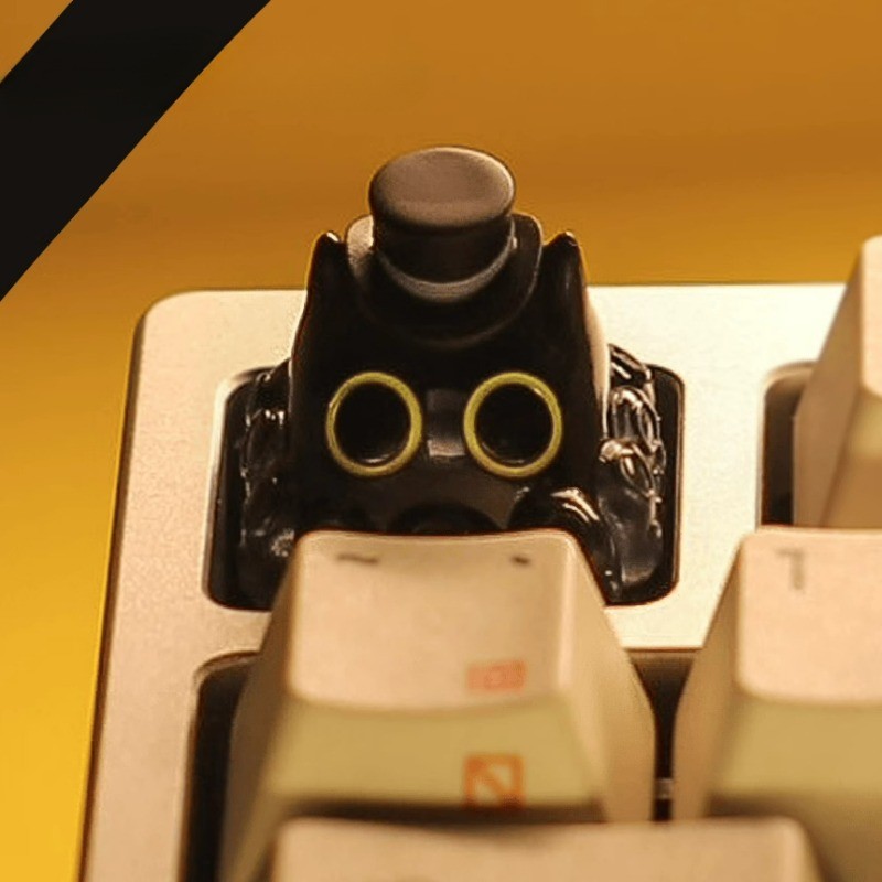 Octopus Cat Keycap 3D การ์ตูนสร้างสรรค์ MX สวิทช์คีย์บอร์ดส่วนบุคคลเรซิ่น Keycaps DIY Lord Of Mysteries สีดํา Klein น่ารัก Keycap