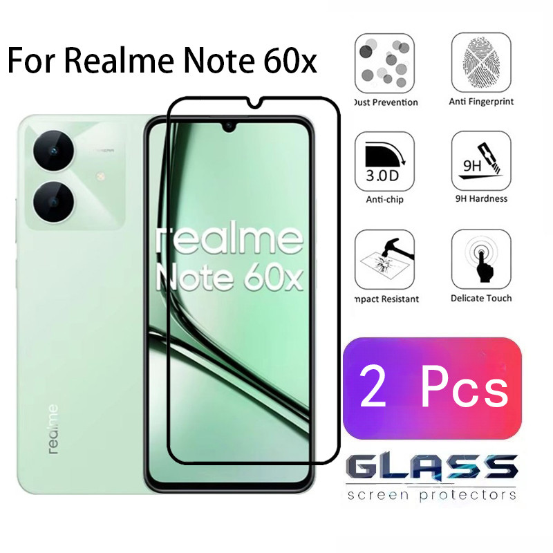 2 ชิ้น Relme หมายเหตุ 60x 5G กระจกนิรภัยป้องกันหน้าจอสําหรับ Relome หมายเหตุ 50 60x 11 12 13 14x C55