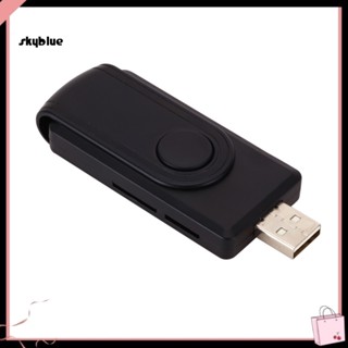 [Sy] อะแดปเตอร์การ์ดรีดเดอร์ USB 20 Mini SD TF อเนกประสงค์ แบบพกพา สําหรับธนาคาร