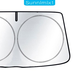 [Sunnimix1] ที่บังแดดกระจกหน้ารถยนต์ แบบพับได้ กันความร้อน สําหรับรถบรรทุก Suvs Sedans