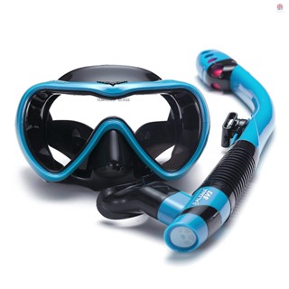 Y-leakproof Snorkel Set แว่นตาว่ายน้ํา ป้องกันหมอก พร้อมท่อหายใจแห้ง สําหรับดําน้ําตื้น ว่ายน้ํา ดําน้ํา