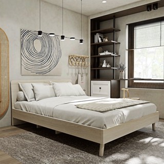 [กทม. 3-5 วัน ส่ง] Koncept furniture เตียง KC-PLAY รุ่น PLAYEAH สีไม้อ่อน (158x205x84 ซม.)