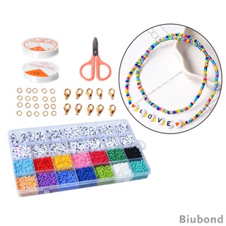 [Biubond] ลูกปัดแก้ว สําหรับทําเครื่องประดับ DIY 4000 ชิ้น (บรรจุภัณฑ์ง่าย)