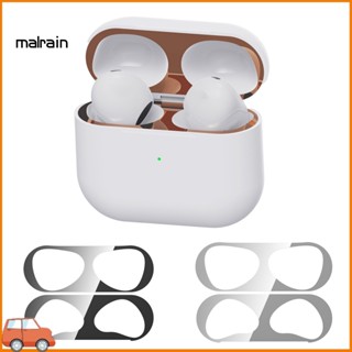 [Ma] ฟิล์มสติกเกอร์โลหะ บลูทูธ กันฝุ่น 002 มม. สําหรับ AirPods 3