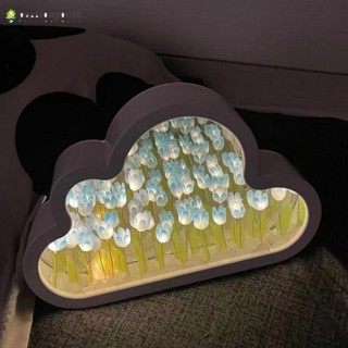 ดอกทิวลิป โคมไฟ Led โคมไฟกลางคืน LED รูปดอกทิวลิป แฮนด์เมด หลากสี ของขวัญวันเกิด รูปดอกทิวลิปจําลอง เพ้นท์มือ ของขวัญวันเกิด