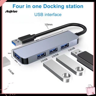 [Sy] อะแดปเตอร์ฮับ Usb-c ความเร็วสูง 4 พอร์ต Usb 3.0 Usb 2.0 พร้อมพอร์ต Usb-c สําหรับแล็ปท็อป