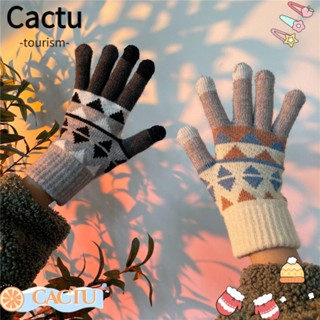 Cactu ถุงมือกันหนาว ให้ความอบอุ่น น่ารัก เรียบง่าย สําหรับนักเรียน