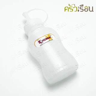 Reangwa Standard ขวดบีบ พลาสติก RW9339TR ขาว 9 ออนซ์ / 280 มล. 4 x 7 x 17.5 ซม. ขวดบีบซอส ขวดซอส ขวดน้ำจิ้ม SQUEEZER ...