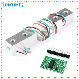 Lontime โมดูลเซนเซอร์ชั่งน้ําหนักดิจิทัล อะลูมิเนียมอัลลอย แบบพกพา 5 กก. HX711 AD Arduino