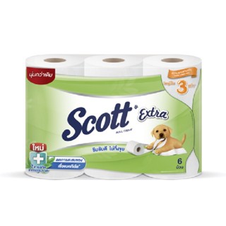 SCOTT กระดาษชำระ SCOTT EXTRA SUPER JUMBO 6 ม้วน/แพ็ค