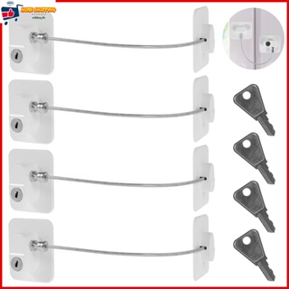 อุปกรณ์ล็อคประตู หน้าต่าง เพื่อความปลอดภัย สําหรับเด็ก 4 ชิ้น