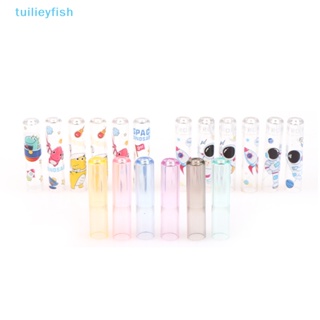 Tuilieyfish 6 ชิ้น ฝาครอบดินสอ พลาสติก หลากสี การเรียนรู้เด็ก เครื่องเขียน การ์ตูน หมวก ดินสอ เด็ก นักเรียน ดินสอ พลาสติก เครื่องมือป้องกัน IH