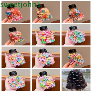 Sweetjohn กิ๊บติดผม รูปมงกุฎ และดอกไม้ สีแคนดี้ สไตล์เกาหลี สําหรับผู้หญิง 50 ชิ้น ต่อชุด