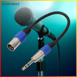 ❤ Domybest  #QZO 3p XLR แจ็คตัวผู้ เป็น 1/4 6.35 มม. ตัวเมีย ปลั๊กสเตอริโอ ไมโครโฟน อะแดปเตอร์ สายเคเบิ้ล