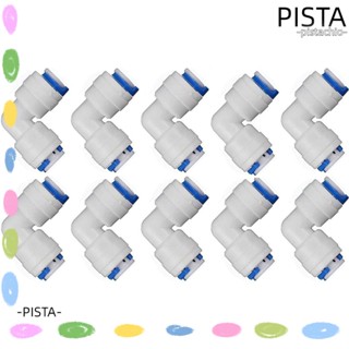 Pista ข้อต่อท่อเชื่อมต่อท่อน้ํา รูปตัว L 1/4 นิ้ว 10 ชิ้น