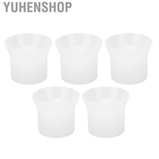 Yuhenshop Refill Funnel Bottle Filling  Transfer White Round Wide Mouth Lotion for Containers