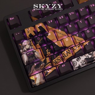 Weedy Keycaps Cherry Profile Arknights อะนิเมะ PBT Dye Sub คีย์บอร์ดเครื่องกล Keycap