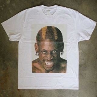 มีความสุข เสื้อยืด ลายบาสเก็ตบอล Dennis Rodman สไตล์วินเทจ