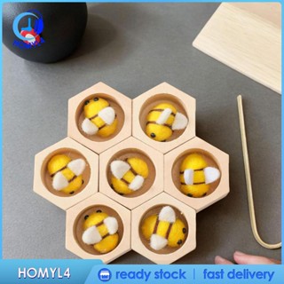 [Homyl4] ของเล่นคลิปไม้จับคู่ รูปผึ้ง เสริมการเรียนรู้เด็ก