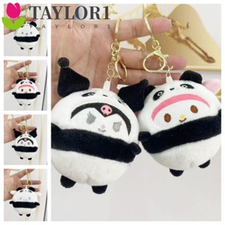 Taylor1 พวงกุญแจ จี้ตุ๊กตาการ์ตูนสัตว์ แพนด้า Kuromi Cinnamoroll Pompom Purin แฟชั่น สําหรับรถยนต์