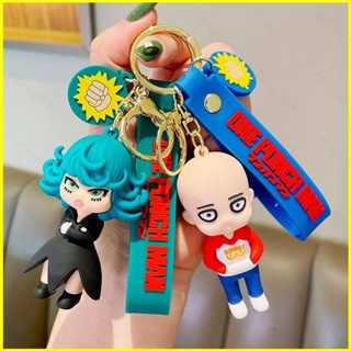 Yb3 พวงกุญแจฟิกเกอร์ PVC รูป One Punch Man Saitama Garou Senritsu BY3