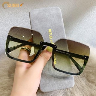 Sukaa แว่นกันแดด ขนาดใหญ่ แฟชั่น UV400 กรอบใหญ่