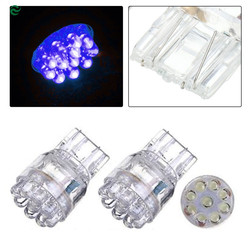 หลอดไฟเลี้ยว LED 9 ดวง T20 7443 7440 สําหรับติดรถยนต์ 2 ชิ้น