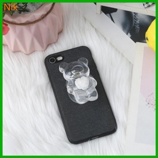 Bфseull 3D เกาหลี การ์ตูน หมี แหวน ขาตั้ง ใส นิ่ม เคสโทรศัพท์ สําหรับ Phon