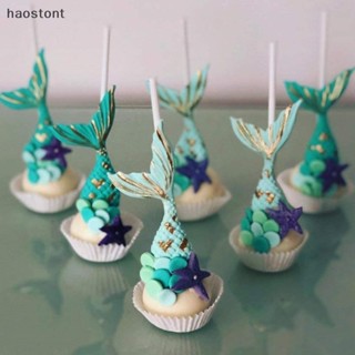 Haostont แท่งกระดาษ สีขาว สําหรับทําอมยิ้ม เค้ก เบเกอรี่ DIY 100 ชิ้น TH