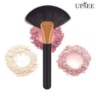 Upsee❤แปรงแต่งหน้า ขนแปรงไนล่อนนุ่ม เป็นมิตรกับสิ่งแวดล้อม แบบพกพา สําหรับปัดแก้ม แป้งฝุ่น